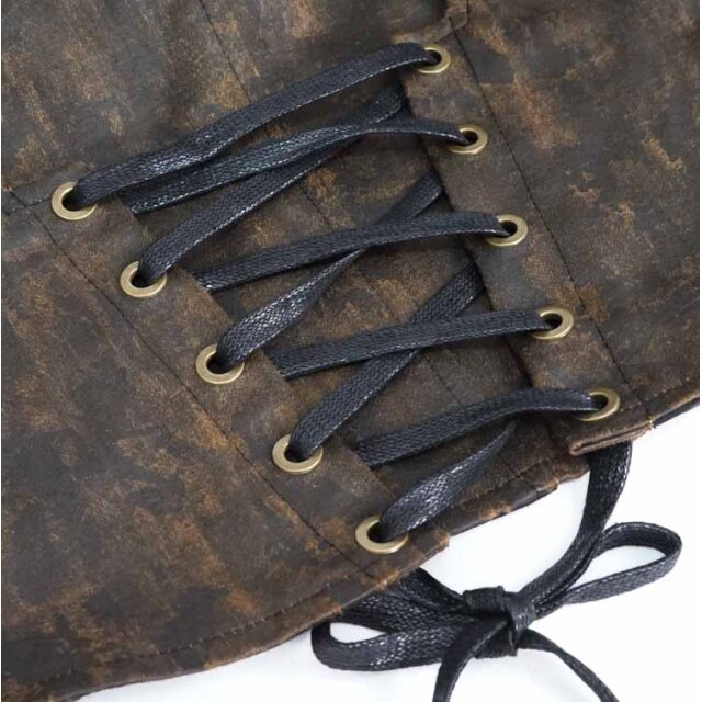 Steampunk Unterbrustkorsagen-Weste Suffragette XXL