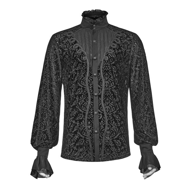 PUNK RAVE shirt Nostradamus with brocade flocking