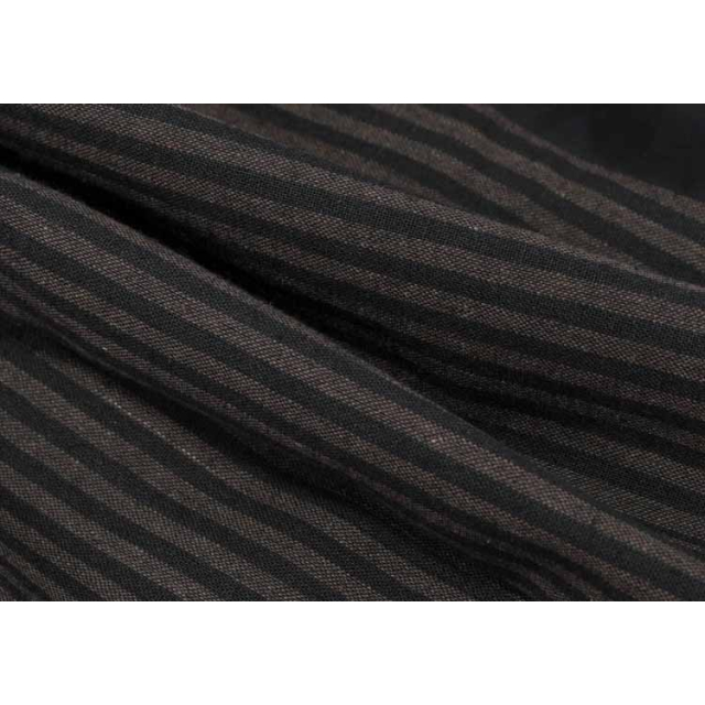 Langarm Steampunk Bluse Sextant schwarz-braun-gestreift S