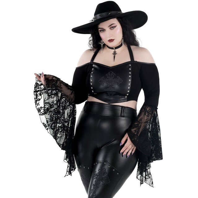 KILLSTAR Zelda Lace Bardot Top XS
