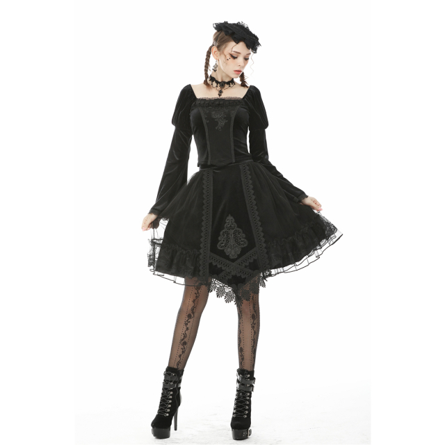 Wide Midi Skirt Dollita in Baroque Look