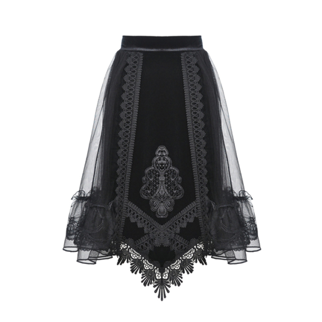 Wide Midi Skirt Dollita in Baroque Look