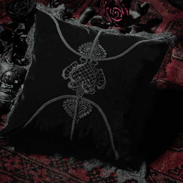 Punk Rave Cushion Cover Majestic in black or red