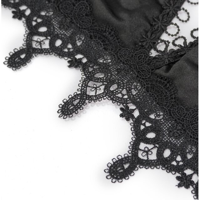 Gothic-Bikini Black Mermaid mit Spitze im Lingerie-Look M-L