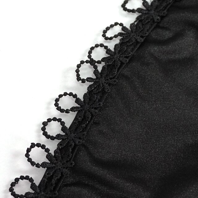 Gothic-Bikini Black Mermaid mit Spitze im Lingerie-Look M-L