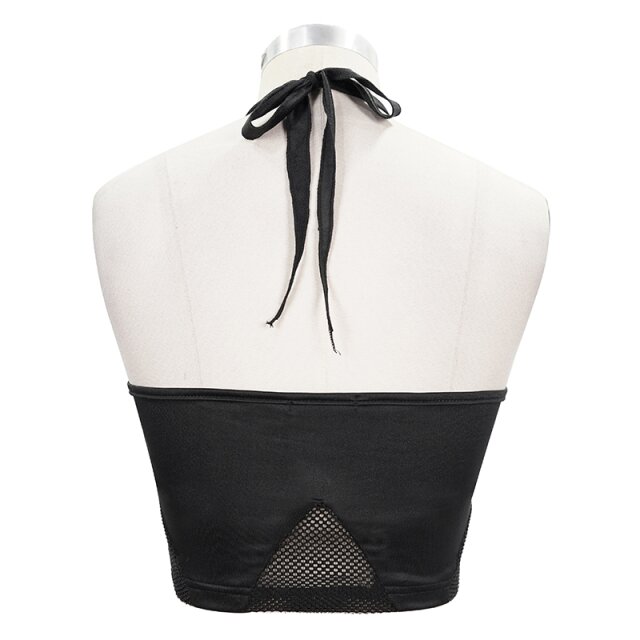 Gothic- Punk-Bikini-Top Underworld mit Neckholder 3XL/4XL