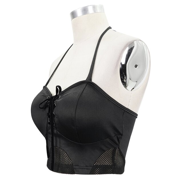 Gothic- Punk-Bikini-Top Underworld mit Neckholder 3XL/4XL