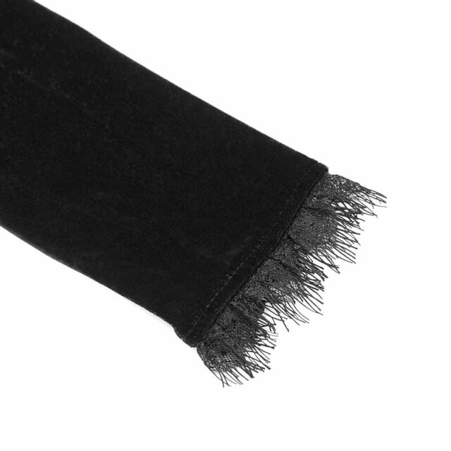 Samt-Spitzenjacke Eluise mit Schwalbenschwanz L