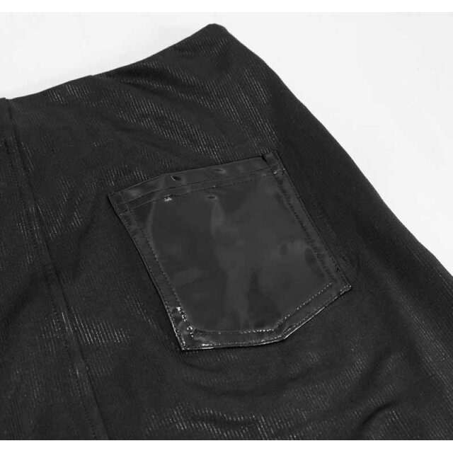 Mini skirt Dark Core with vinyl details and lacing