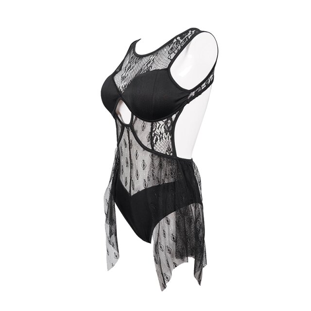 Gothic-Monokini / Badenzug Dark Princess 3XL-4XL