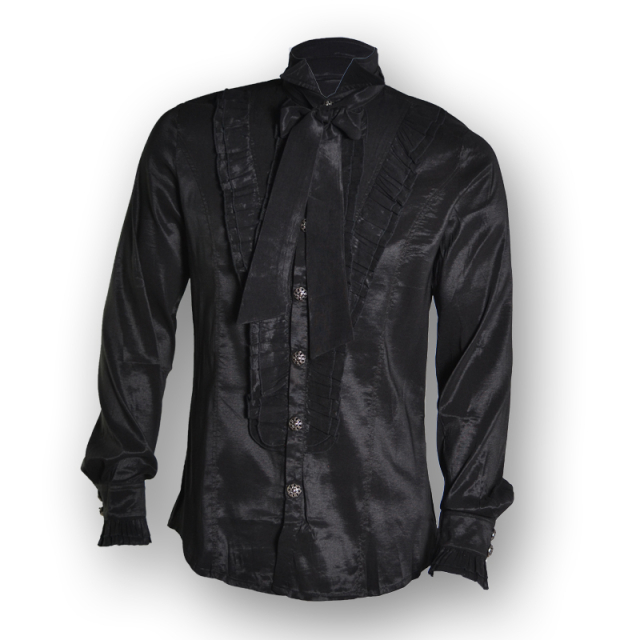 Gothic ruched shirt Moonlight - size: L