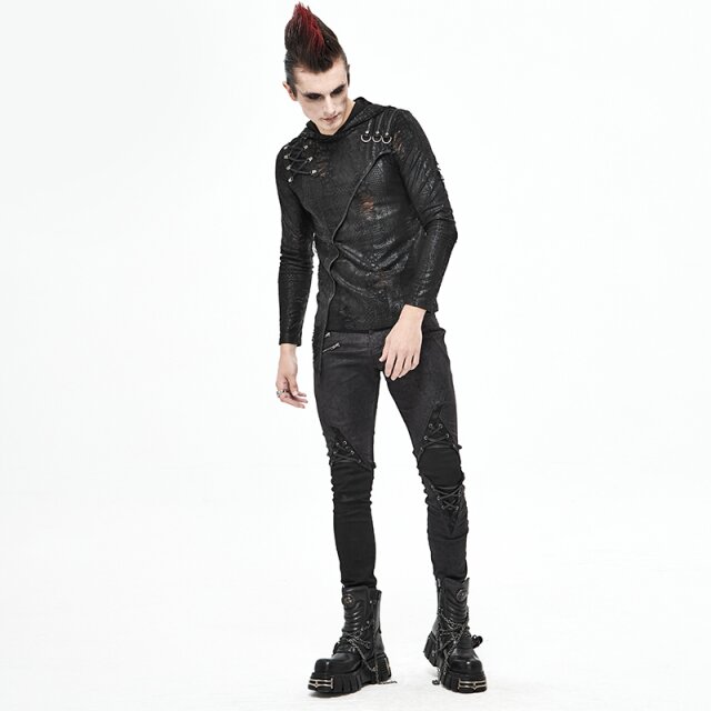 Slim Fit Gothic-Stretchhose Dementor XXL