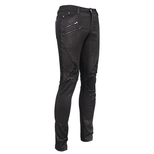 Slim Fit Gothic-Stretchhose Dementor XXL
