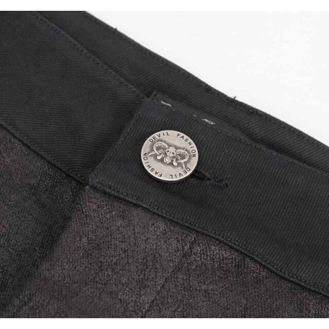 Slim Fit Gothic-Stretchhose Dementor XXL