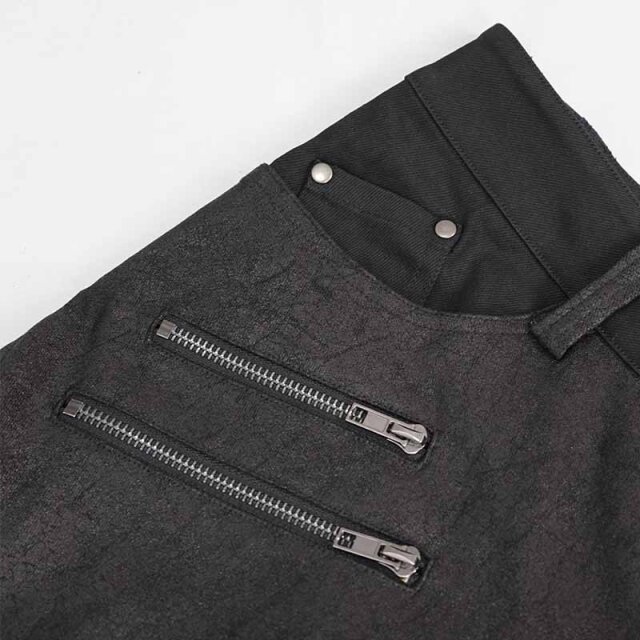 Slim Fit Gothic Stretch Trousers Dementor