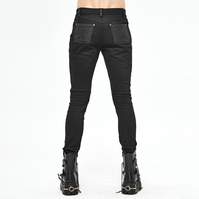 Slim Fit Gothic Stretch Trousers Dementor