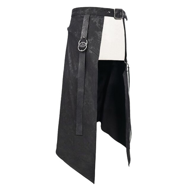 Schwarzer Denim-Schurz Buccaneer L-XL