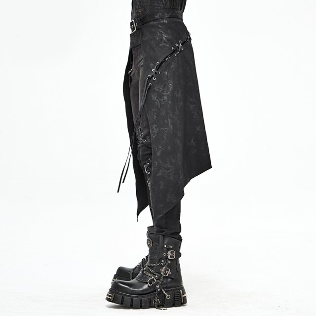 Schwarzer Denim-Schurz Buccaneer L-XL