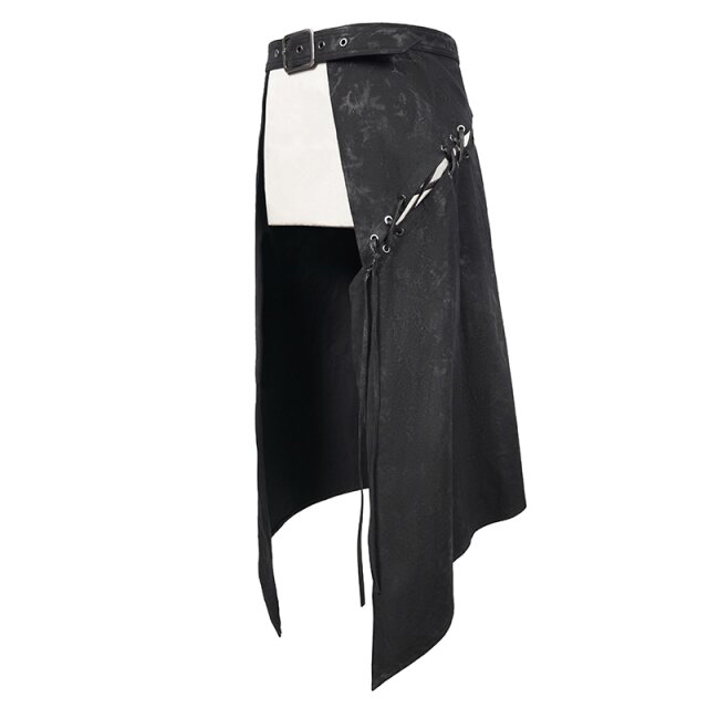 Schwarzer Denim-Schurz Buccaneer XXL-3XL
