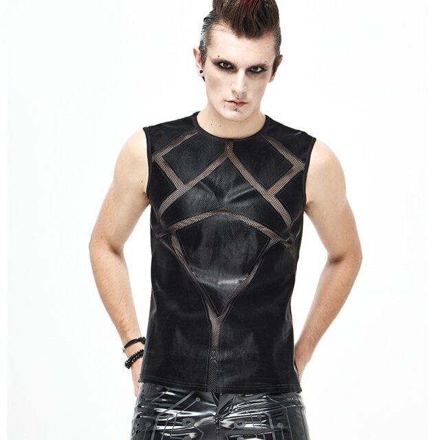 Devil Fashion Cyber-Goth Mesh-Tank Top Neo XXL