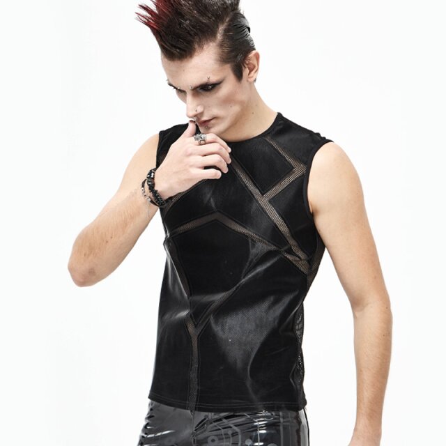 Devil Fashion Cyber-Goth Mesh-Tank Top Neo 3XL