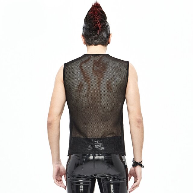 Devil Fashion Cyber-Goth Mesh-Tank Top Neo 3XL