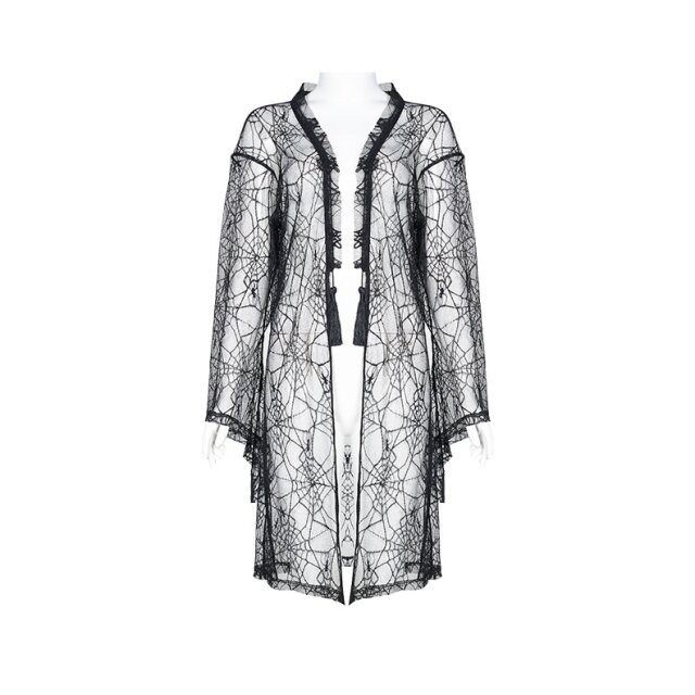 Punk Rave Over-sized Spiderweb Jacket Arachnarok