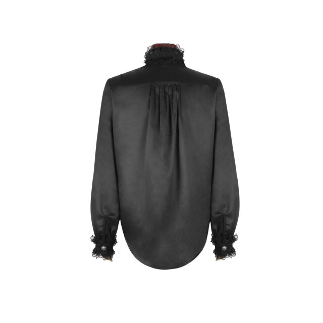 Gothic Rüschenhemd Comte Noir - Größe: XL