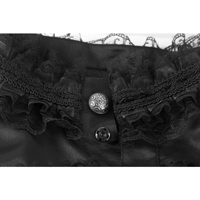 Gothic Rüschenhemd Comte Noir - Größe: XL