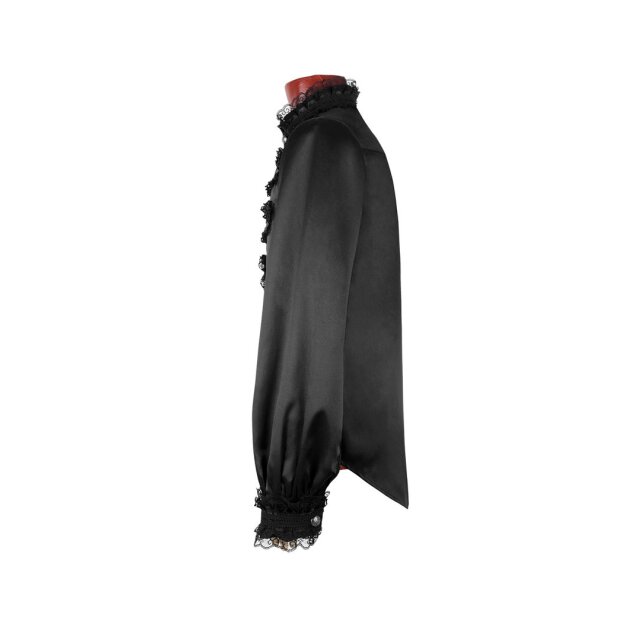 Gothic Rüschenhemd Comte Noir - Größe: XL