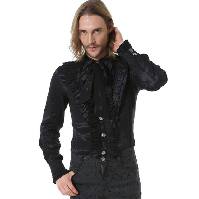 Gothic ruched shirt Moonlight