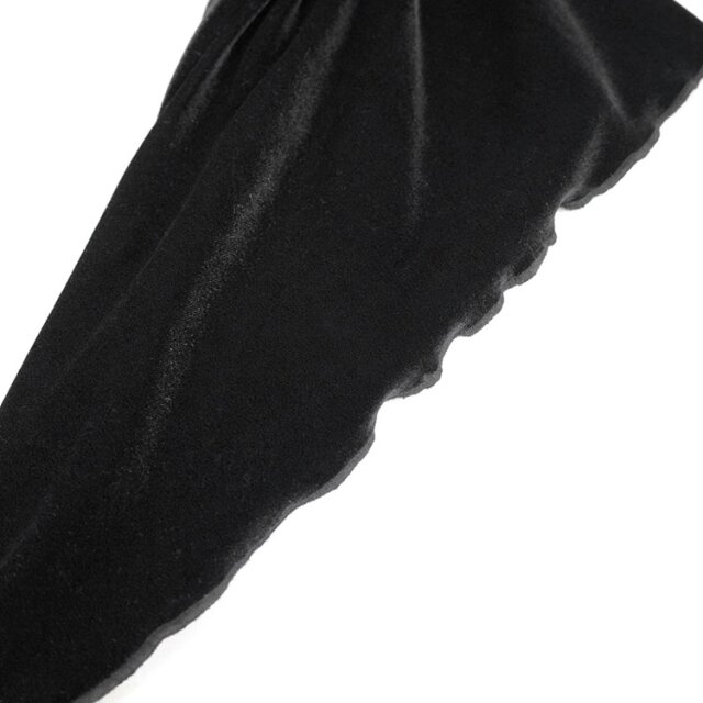 Samtshirt Rocaille mit Mesh-Einsatz und Ornament vorne XL-XXL