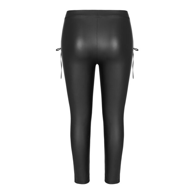 PUNK RAVE Wetlook Leggings Eternal mit breiter Spitzenborte 50 (3XL)