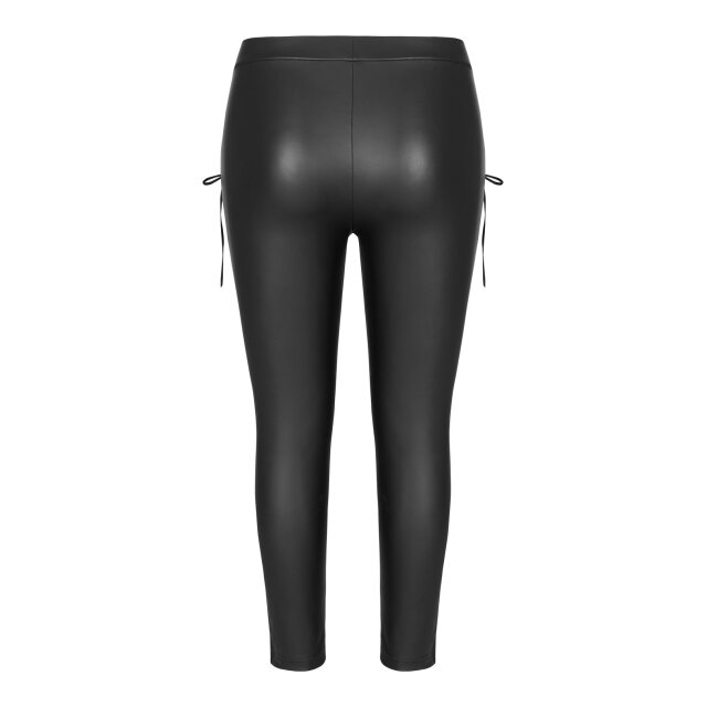 PUNK RAVE Wetlook Leggings Eternal mit breiter Spitzenborte 50 (3XL)