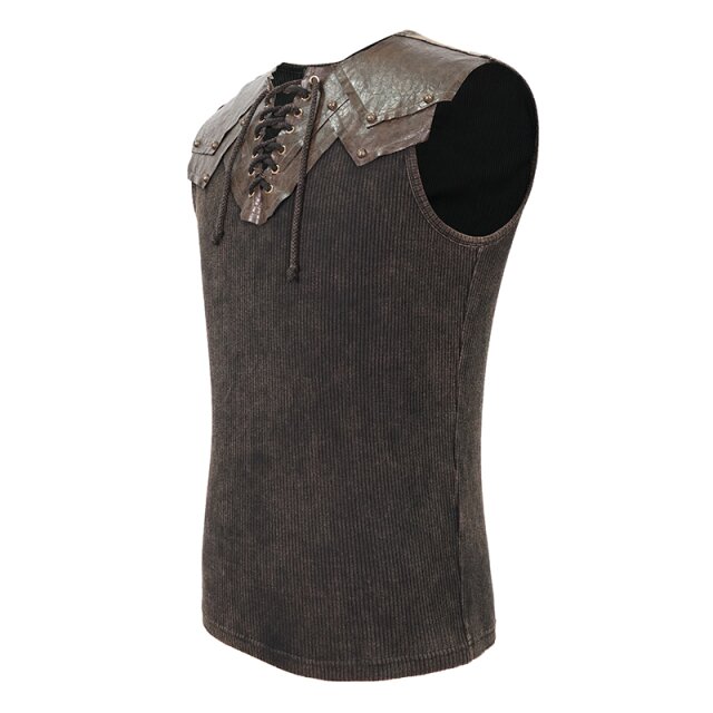 End Time LARP Tank Top Fearless in black or brown brown 4XL-5XL
