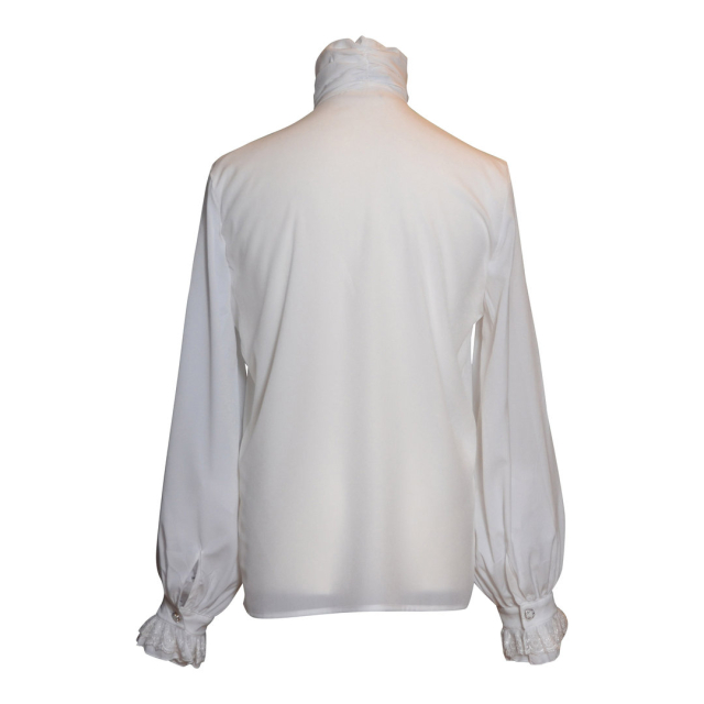 Victorian ruffles shirt Lucifer - size: 3XL - colour: white