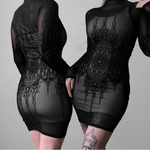 KILLSTAR Unholy Matrimony Mesh Kleid XL