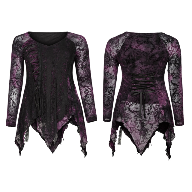 Punk Rave Long Sleeve Fringed Shirt (DT-667)  from the...