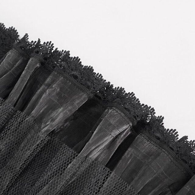 Spanischer Kragen in weiß oder schwarz schwarz XS-L