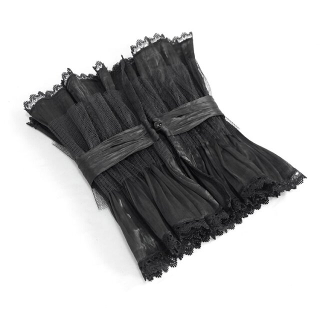 Spanischer Kragen in weiß oder schwarz schwarz XS-L
