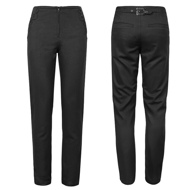 Black elegant Devil Fashion gothic mens trousers...