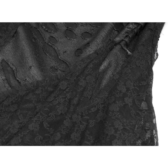 Langes Fetzenkleid Gothic Spine mit Zipfeln und Wirbelsäule XS-S