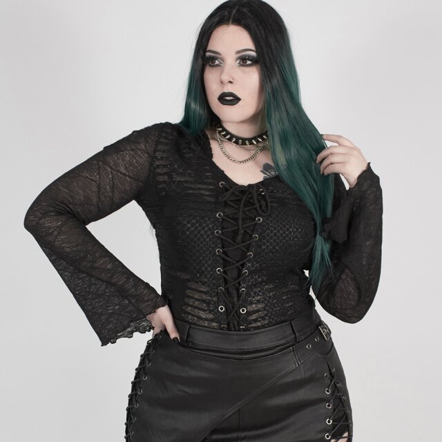 PUNK RAVE rag shirt Fate with hood