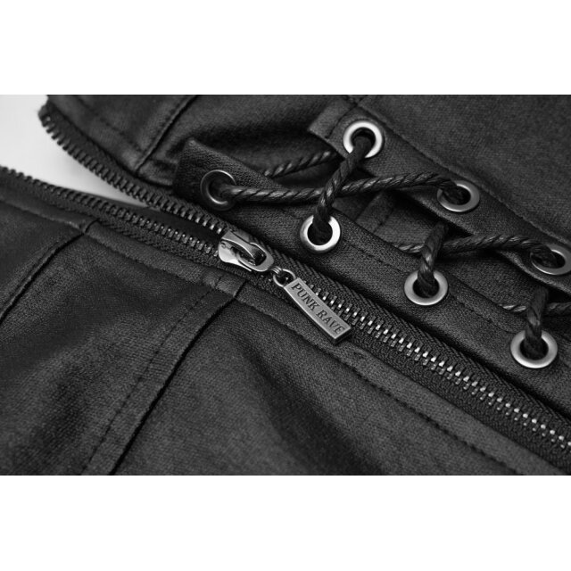 PUNK RAVE Minirock Paranoid in Leder-Optik 50 (3XL)