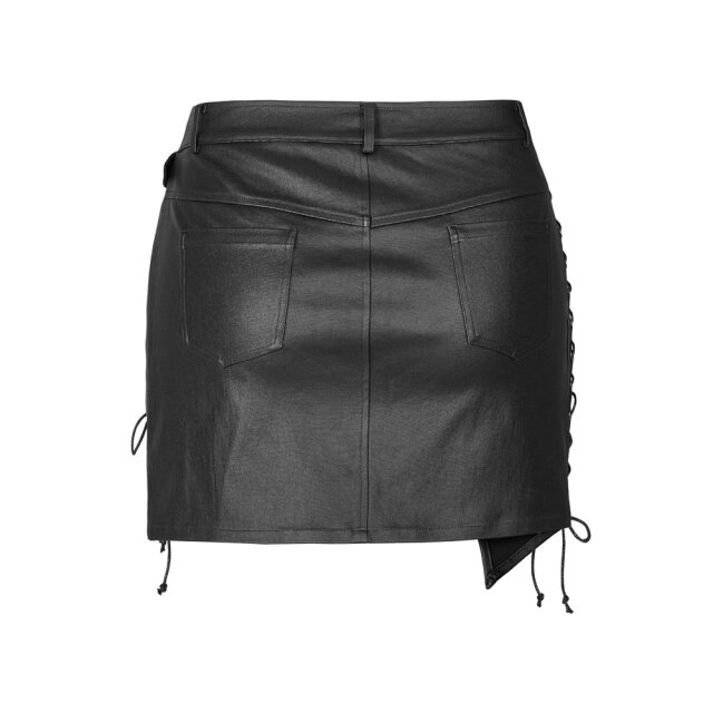 PUNK RAVE Minirock Paranoid in Leder-Optik 50 (3XL)