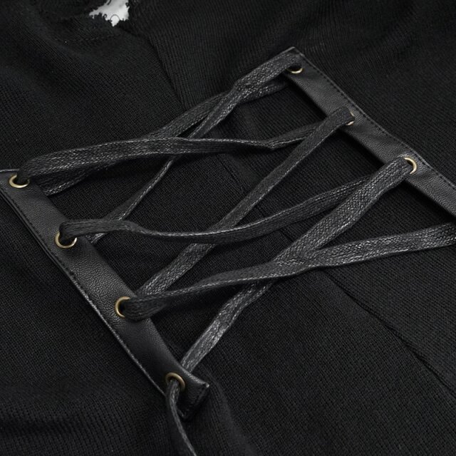 Postapocalyptic tattered vest Pestilence with hood