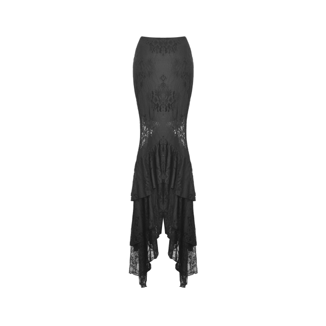 Floor-length Mermaid Lace Skirt Veneziana