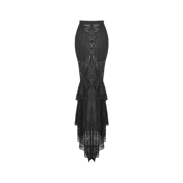 Floor-length Mermaid Lace Skirt Veneziana