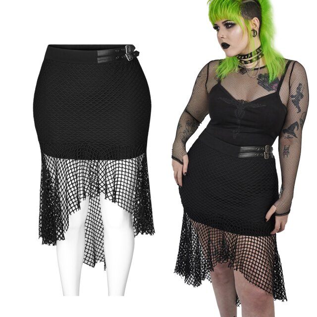 Punkiger Minirock (DQ-515)  aus der PUNK RAVE Plus Size...