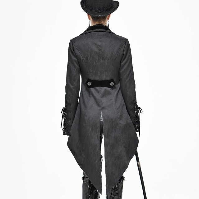 Ladies Black Frock Coat Constanze